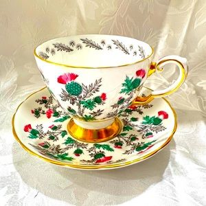 Vintage Tuscan drinkware Tea Cup & Saucer